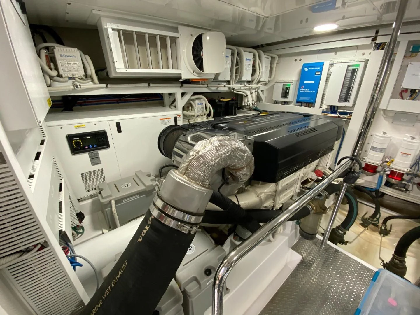 a close-up of a machine aboard PLAYBOOK Yacht for Sale