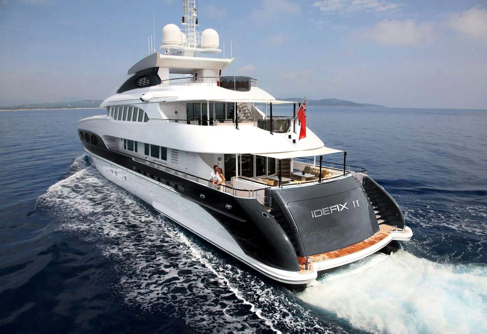 a boat on the water aboard IDEFIX II Yacht for Charter