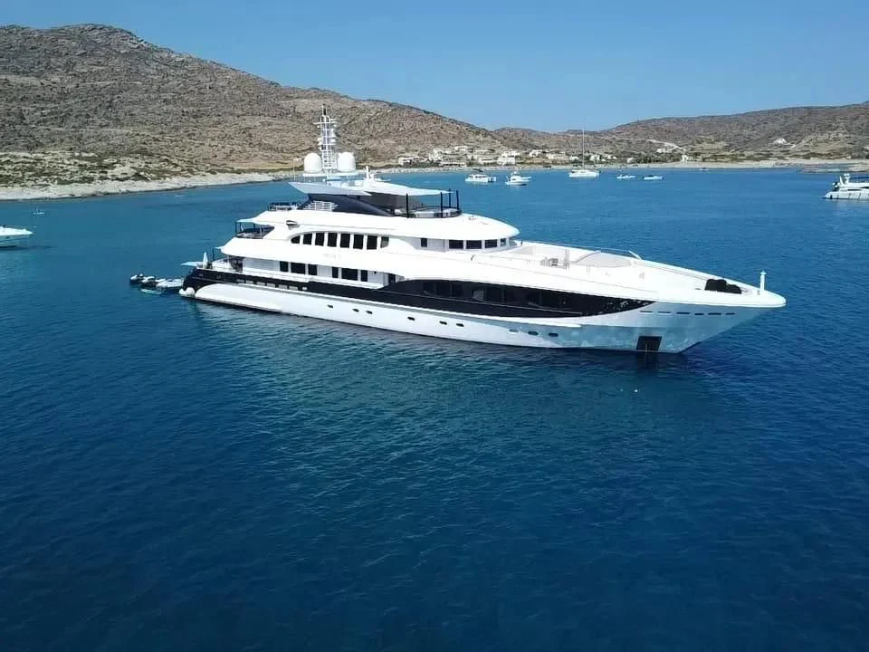 a white yacht in the water aboard IDEFIX II Yacht for Charter