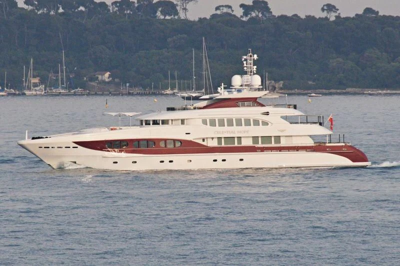 a large white ship in the water aboard IDEFIX II Yacht for Charter