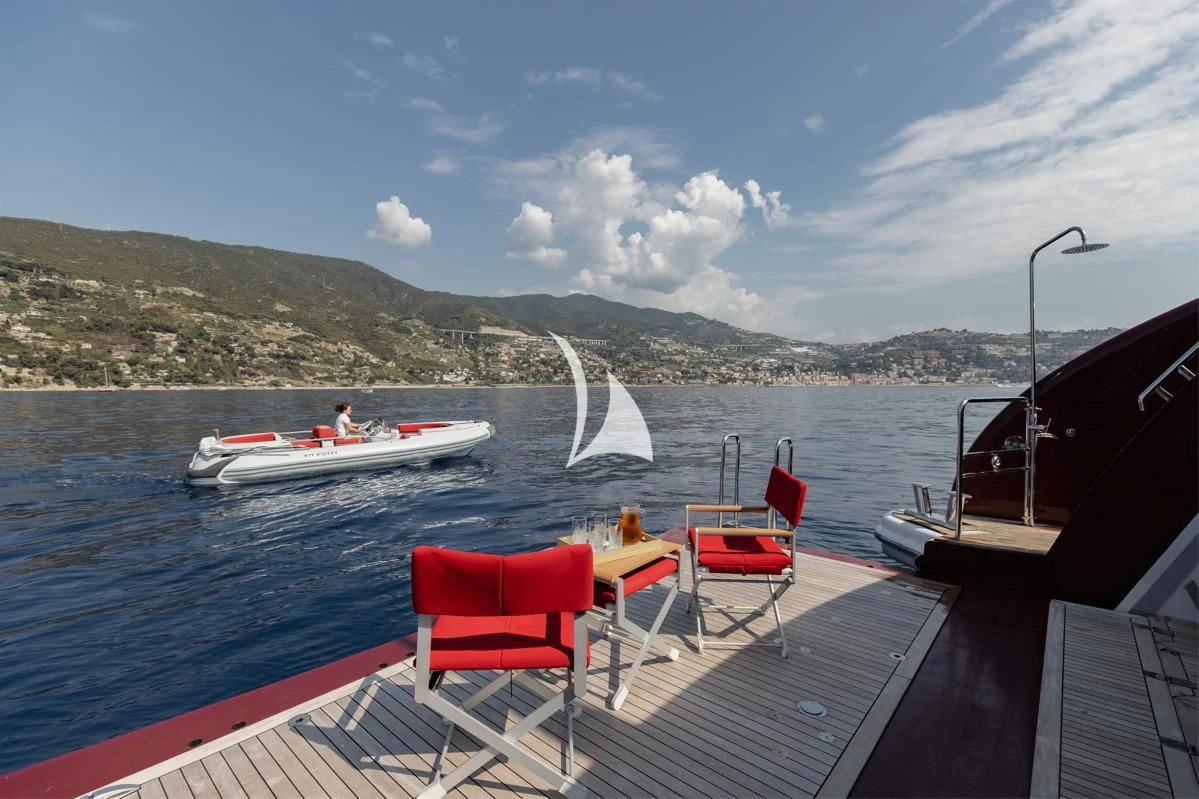 a boat on the water aboard IDEFIX II Yacht for Charter