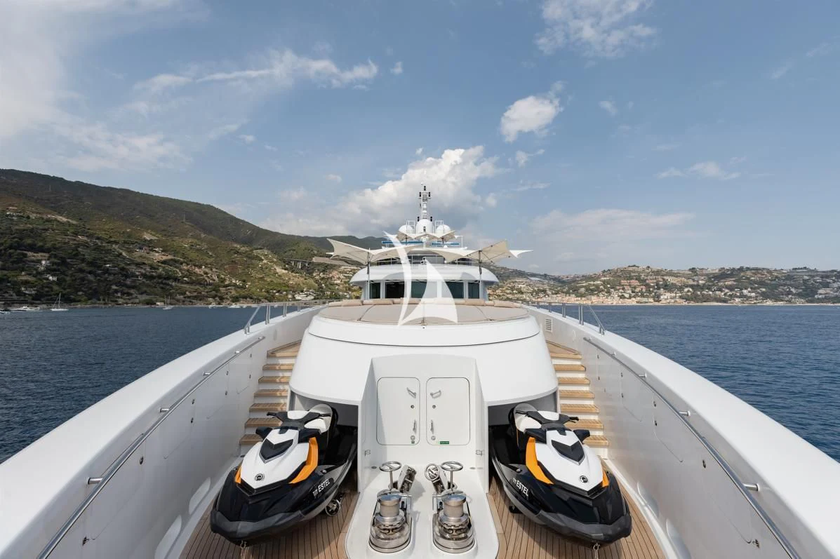 a boat on a body of water aboard IDEFIX II Yacht for Charter