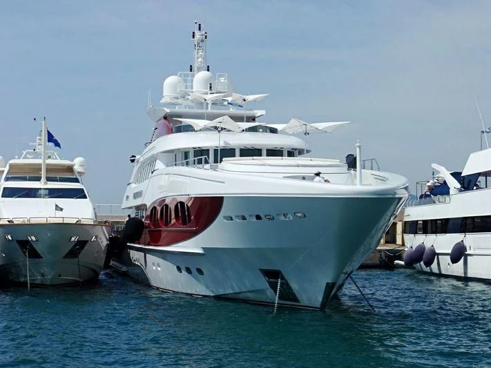 several boats in the water aboard IDEFIX II Yacht for Charter