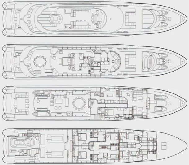 diagram aboard IDEFIX II Yacht for Charter