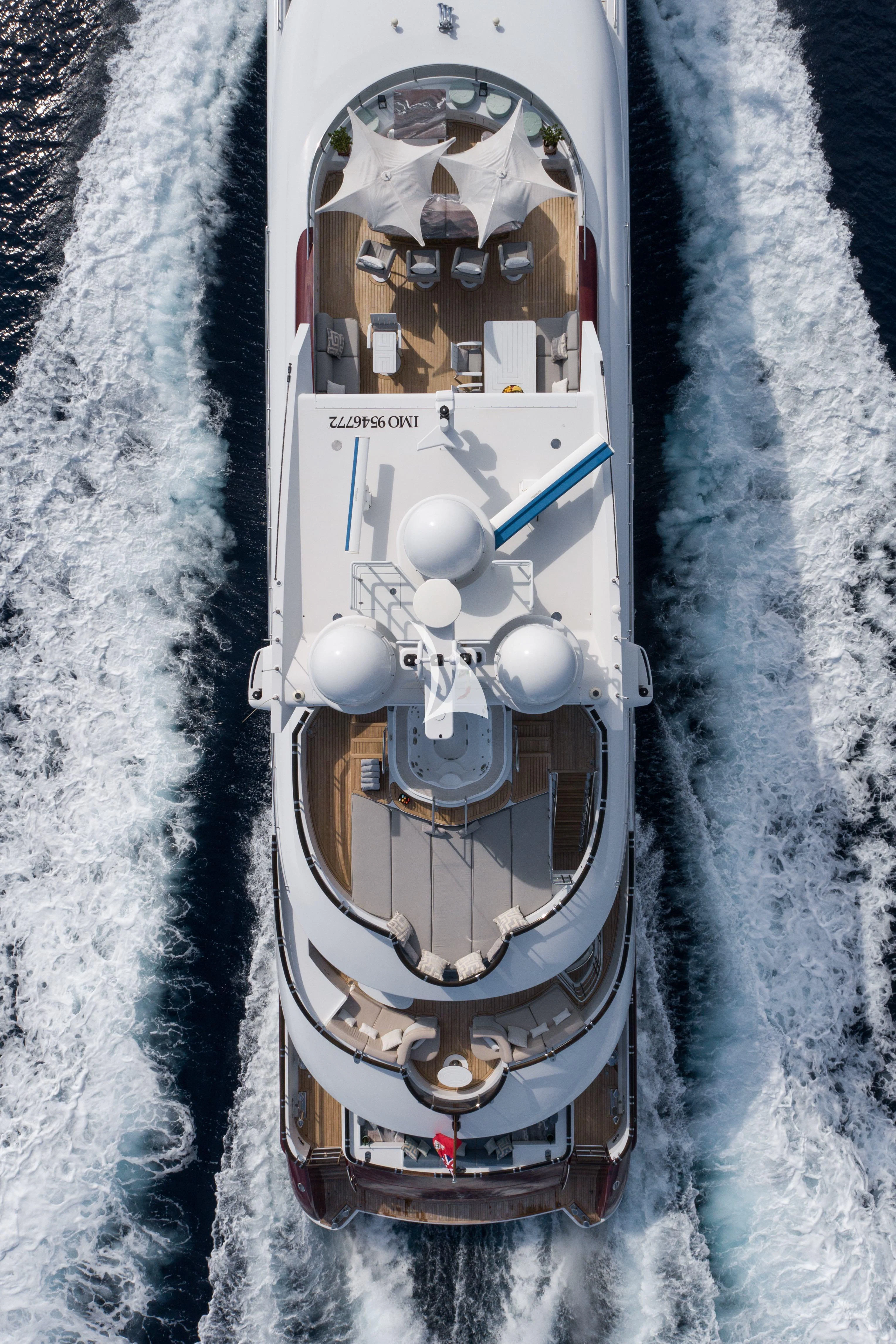 a white and black object aboard IDEFIX II Yacht for Charter