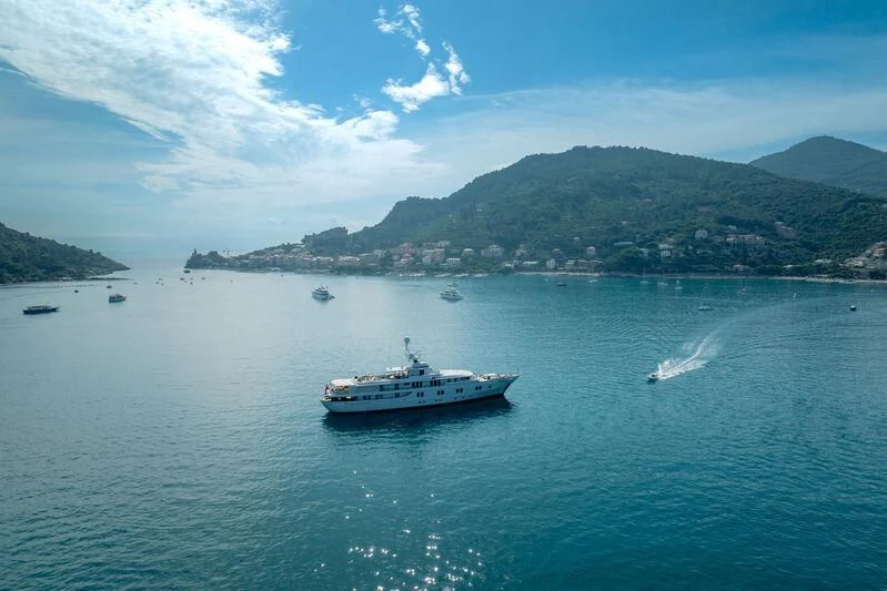 a boat on the water aboard KATHARINE Yacht for Sale