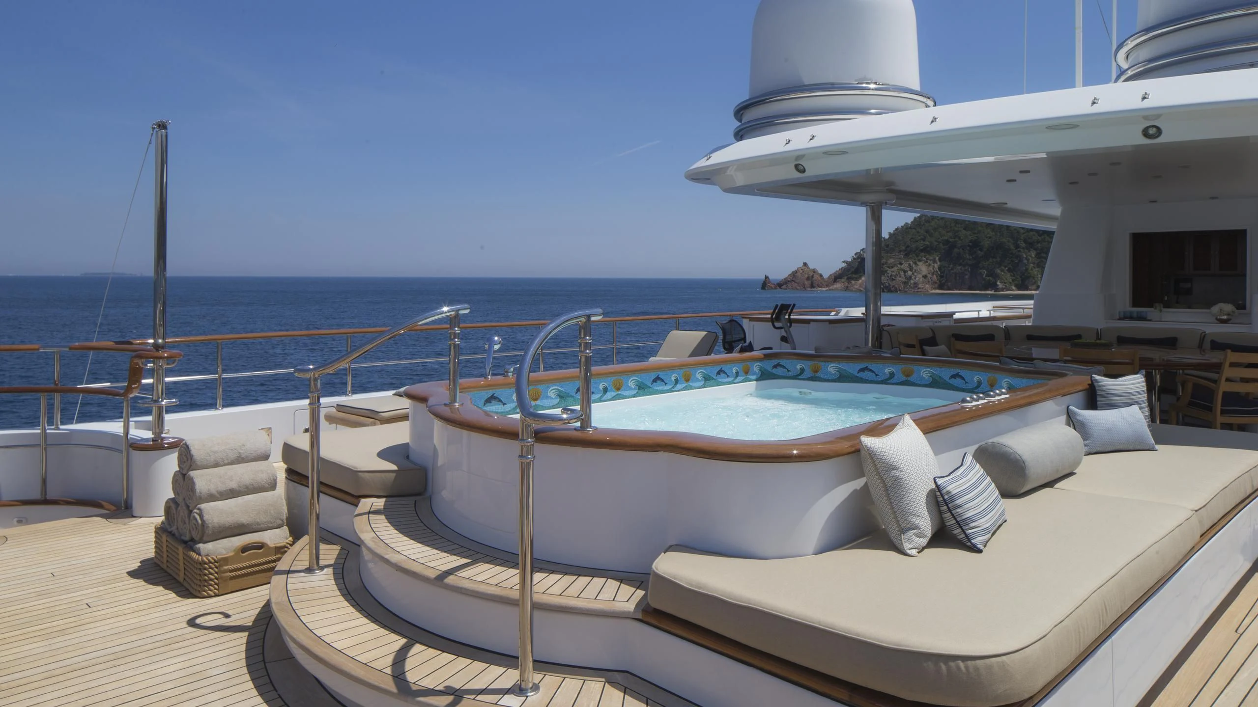 a boat on the water aboard KATHARINE Yacht for Sale