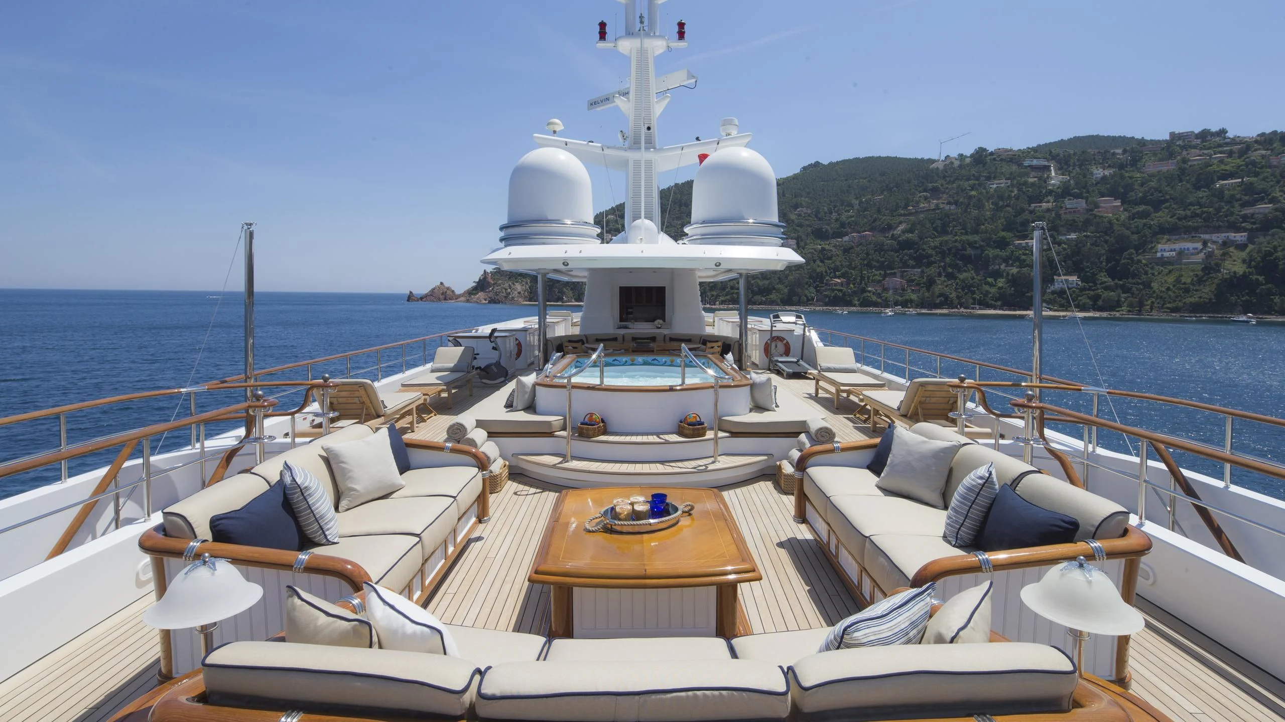 a boat on the water aboard KATHARINE Yacht for Sale