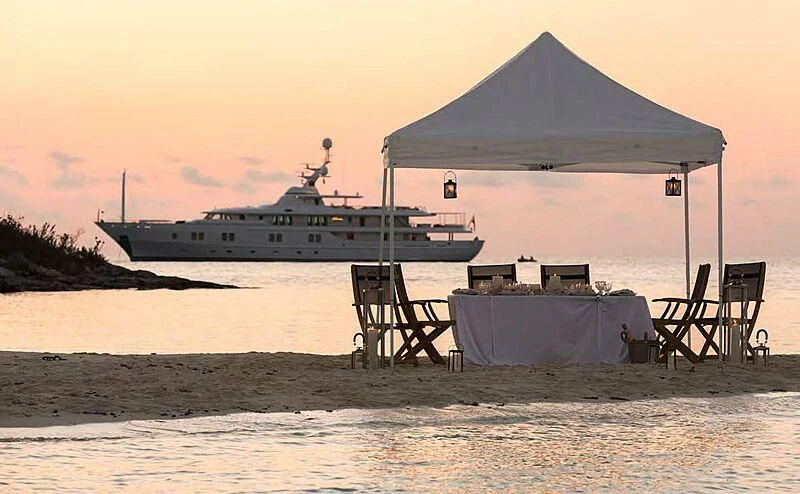 a boat on the water aboard KATHARINE Yacht for Sale