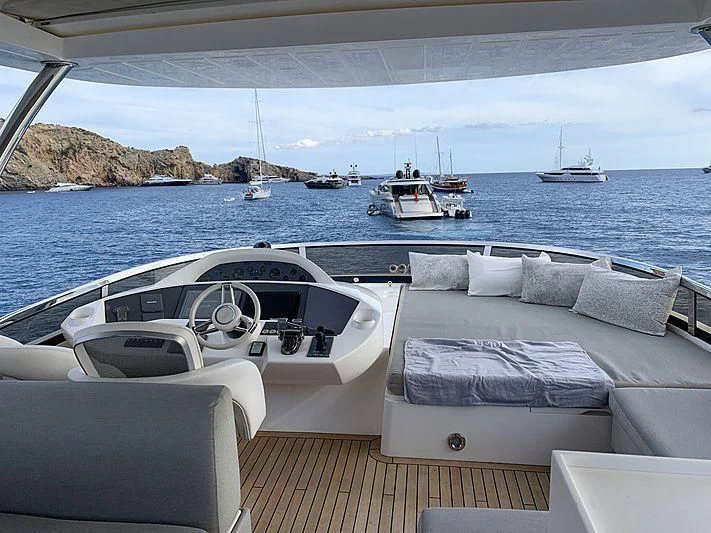a boat on the water aboard LI-JOR Yacht for Sale
