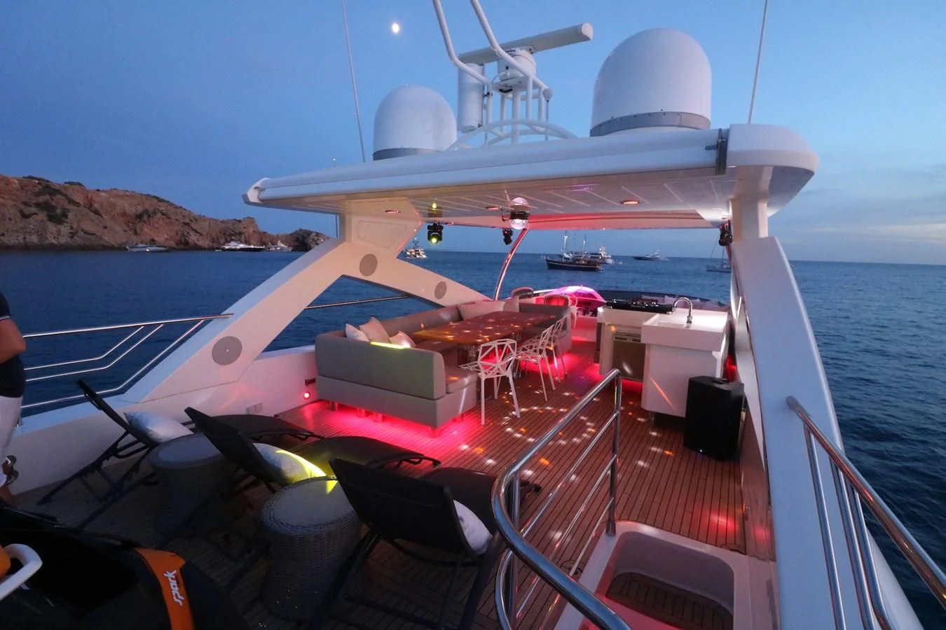 a boat on the water aboard LI-JOR Yacht for Sale