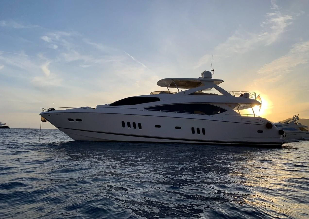 a yacht on the water aboard LI-JOR Yacht for Sale