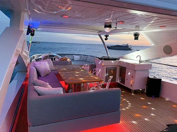 a boat on the water aboard LI-JOR Yacht for Sale