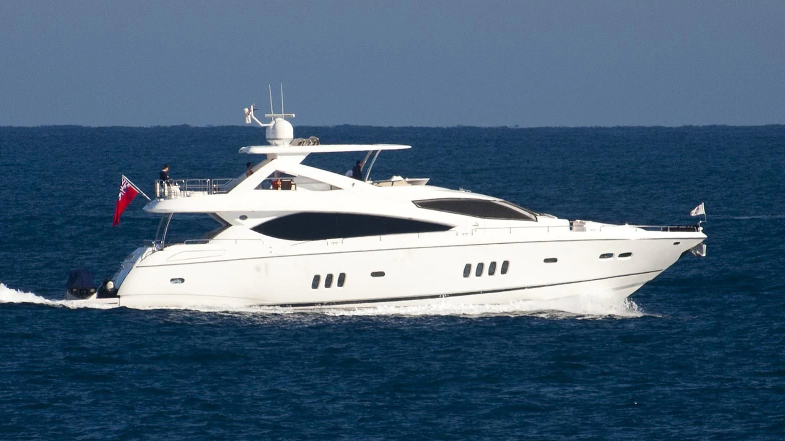 a white yacht in the water aboard LI-JOR Yacht for Sale