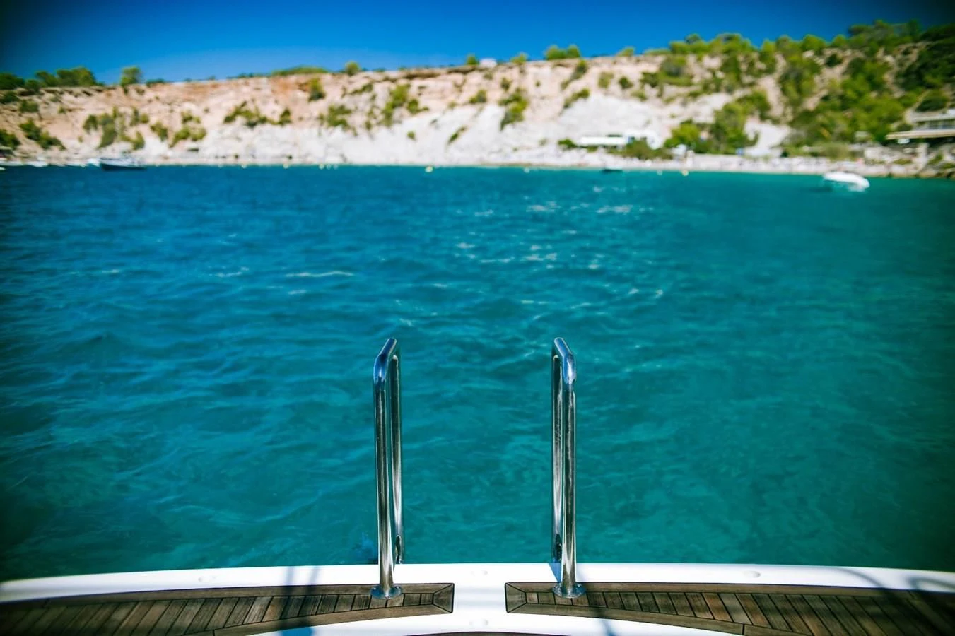a boat on the water aboard LI-JOR Yacht for Sale