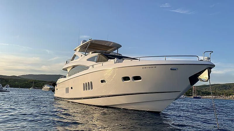 a large white yacht aboard LI-JOR Yacht for Sale