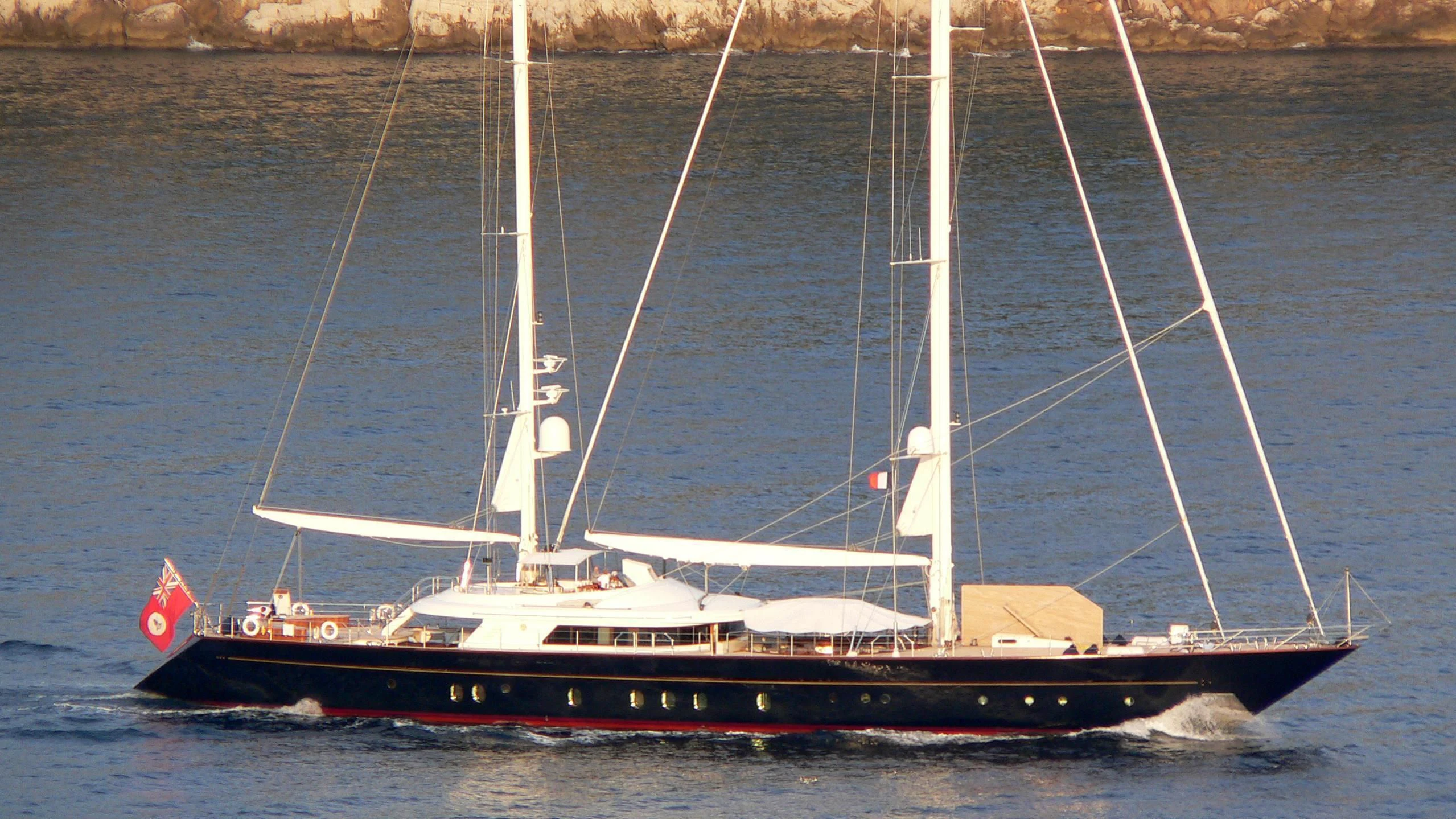 a boat on the water aboard LA LUNA Yacht for Sale