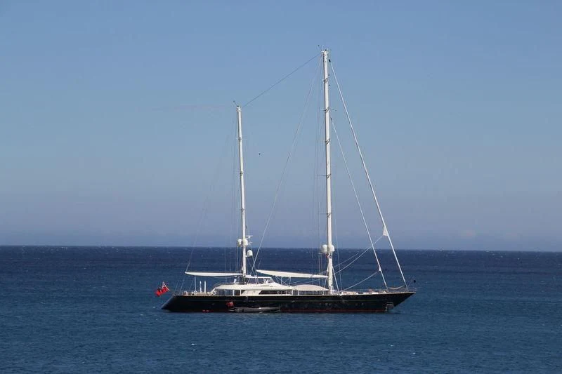 a sailboat in the water aboard LA LUNA Yacht for Sale
