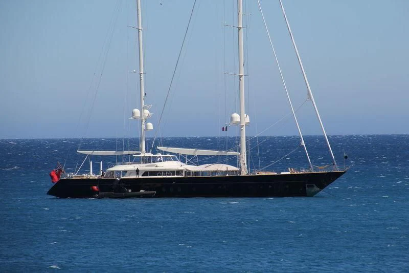 a boat on the water aboard LA LUNA Yacht for Sale