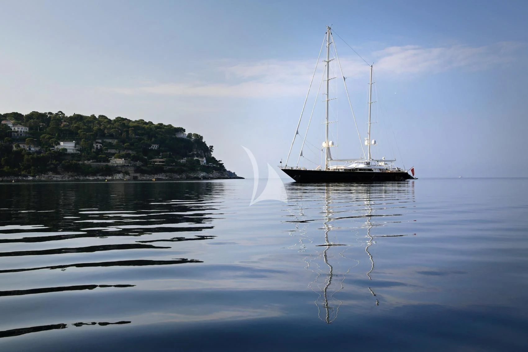 a boat on the water aboard LA LUNA Yacht for Sale