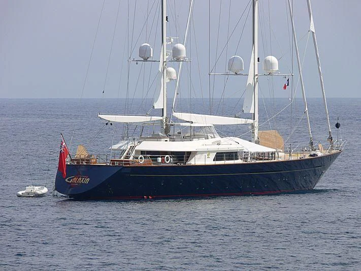 a boat on the water aboard LA LUNA Yacht for Sale