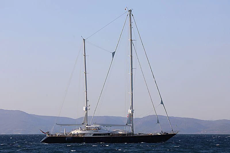 a sailboat on the water aboard LA LUNA Yacht for Sale