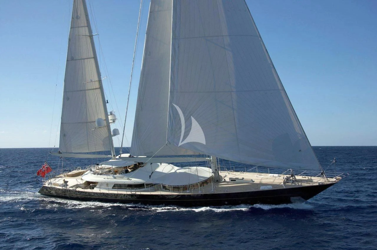 a sailboat on the water aboard LA LUNA Yacht for Sale