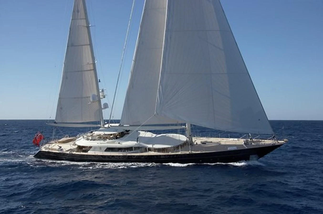 a sailboat on the water aboard LA LUNA Yacht for Sale