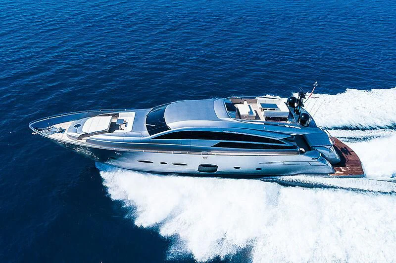 a car driving on a snowy road aboard KIKI V Yacht for Sale