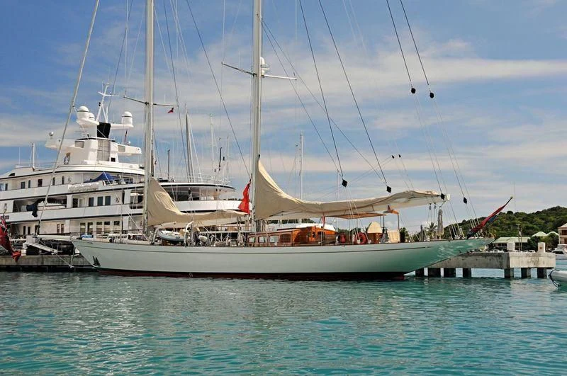 a boat in the water aboard WINDROSE OF AMSTERDAM Yacht for Sale