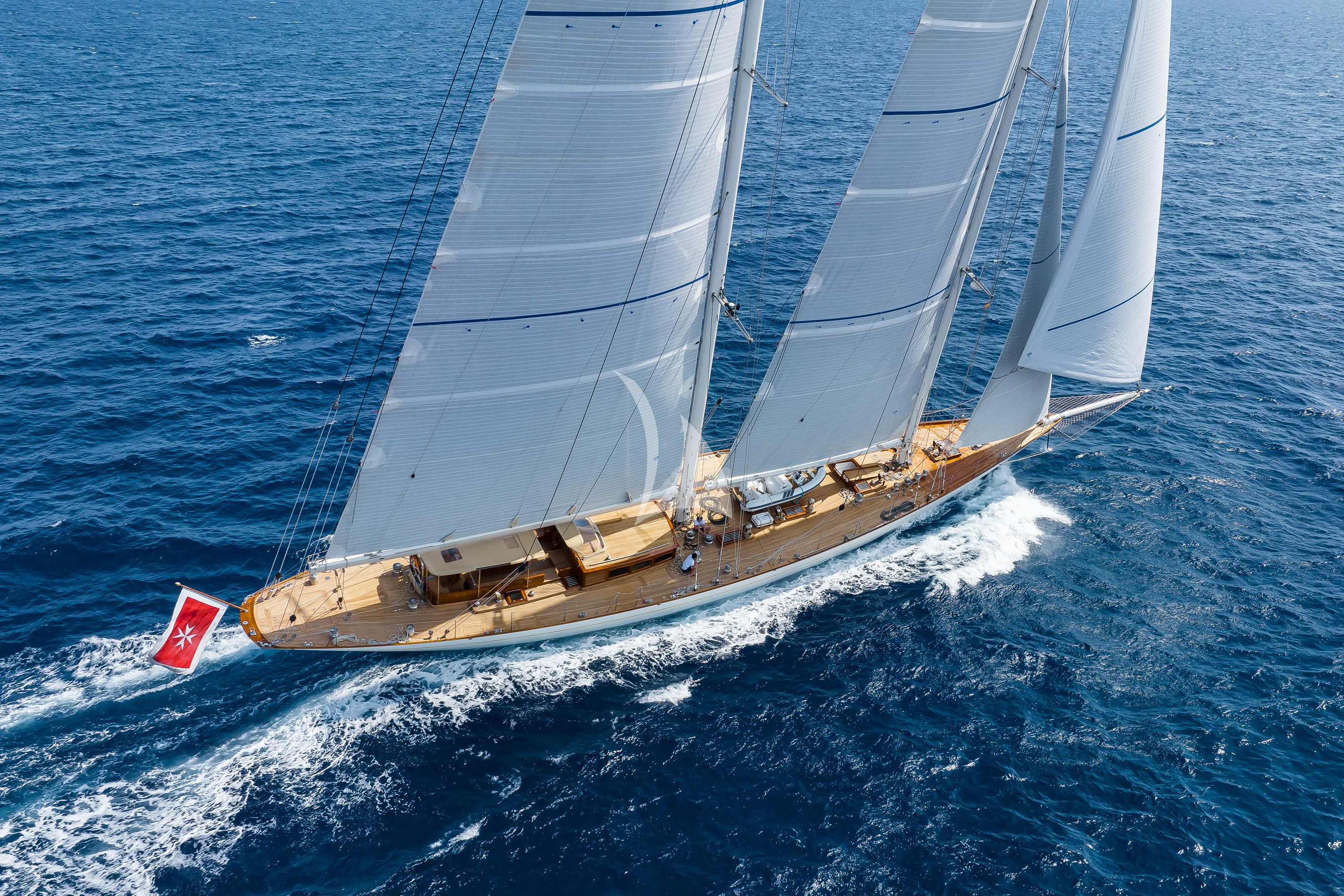 a sailboat on the water aboard WINDROSE OF AMSTERDAM Yacht for Sale