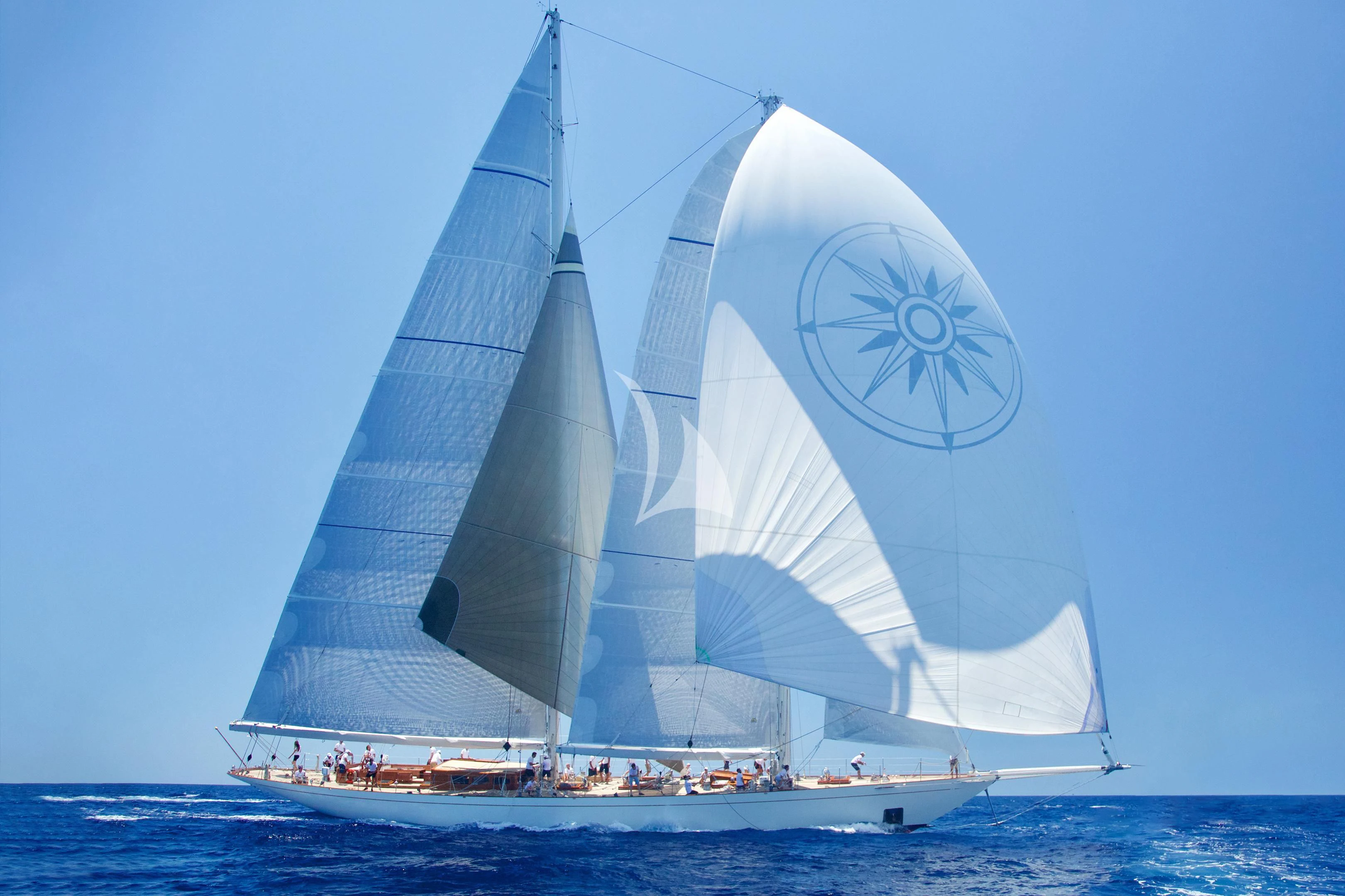 a large sailboat on the water aboard WINDROSE OF AMSTERDAM Yacht for Sale