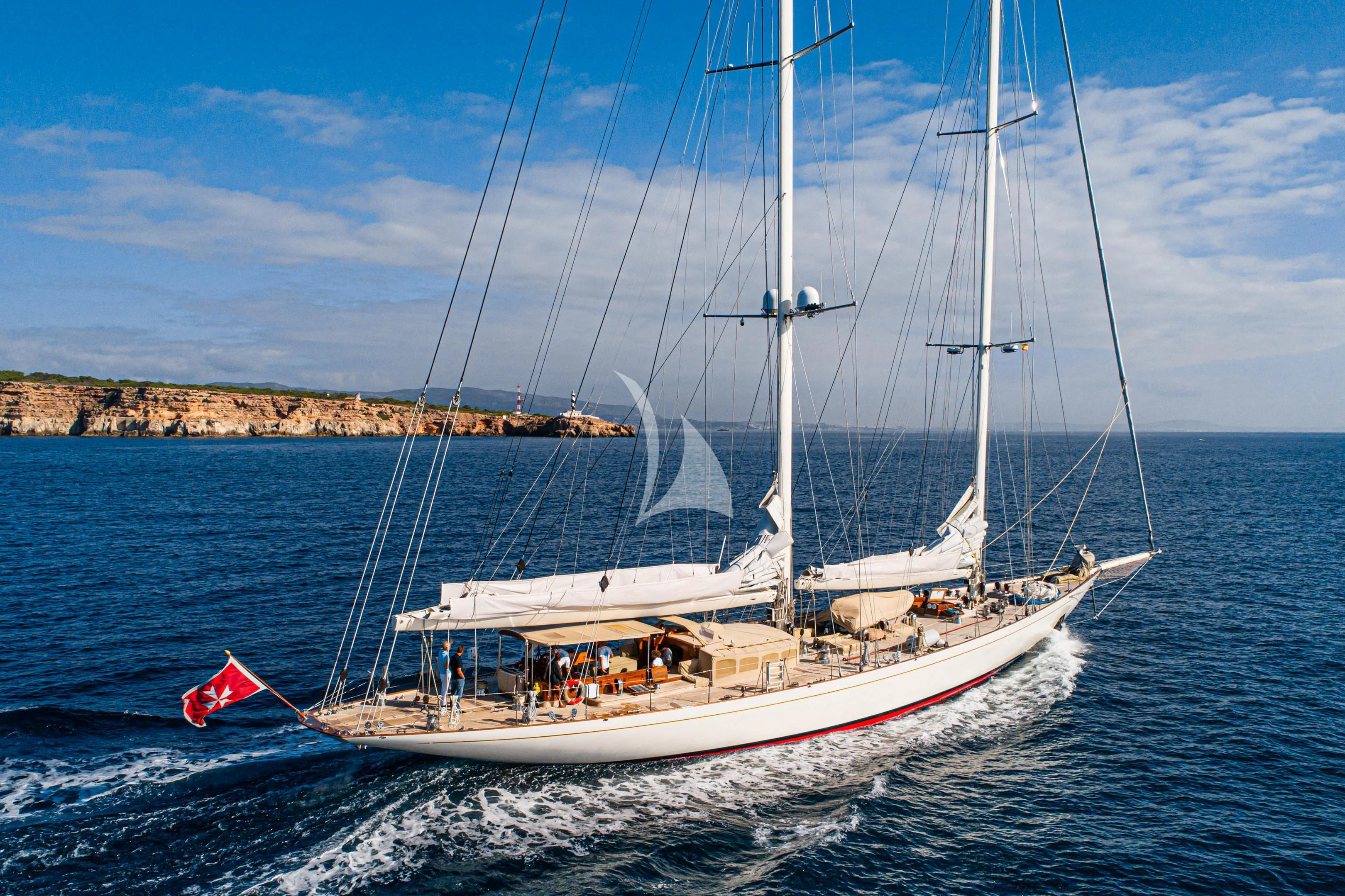 a boat on the water aboard WINDROSE OF AMSTERDAM Yacht for Sale