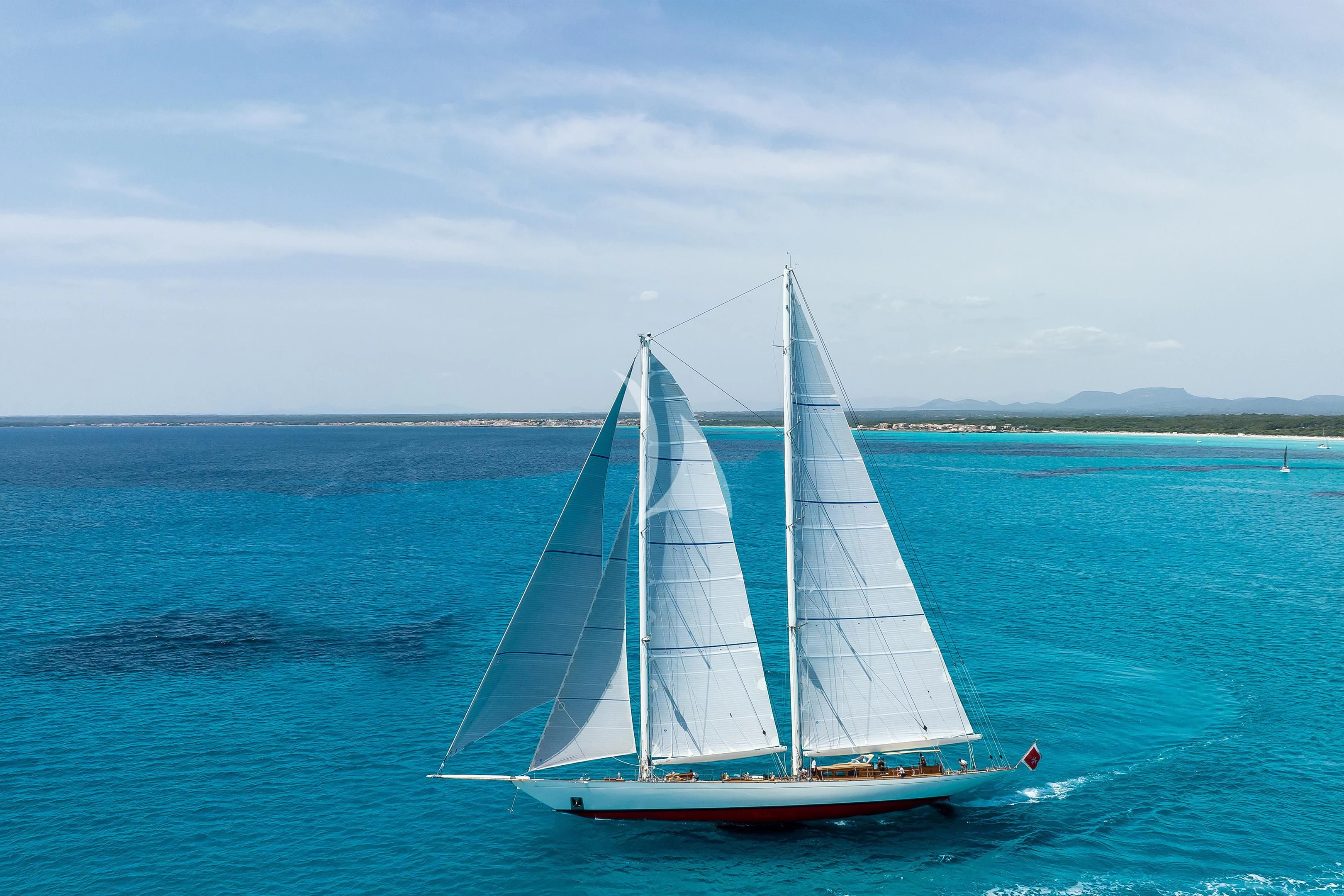 a sailboat in the water aboard WINDROSE OF AMSTERDAM Yacht for Sale