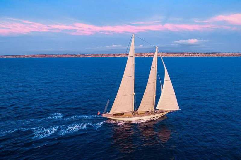 a sailboat on the water aboard WINDROSE OF AMSTERDAM Yacht for Sale