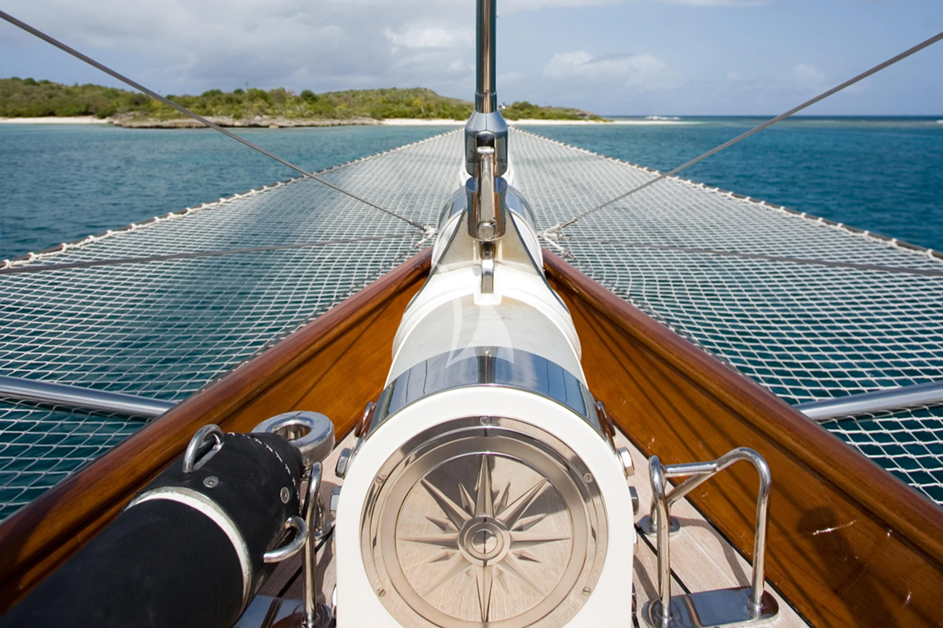 the front of a boat aboard WINDROSE OF AMSTERDAM Yacht for Sale