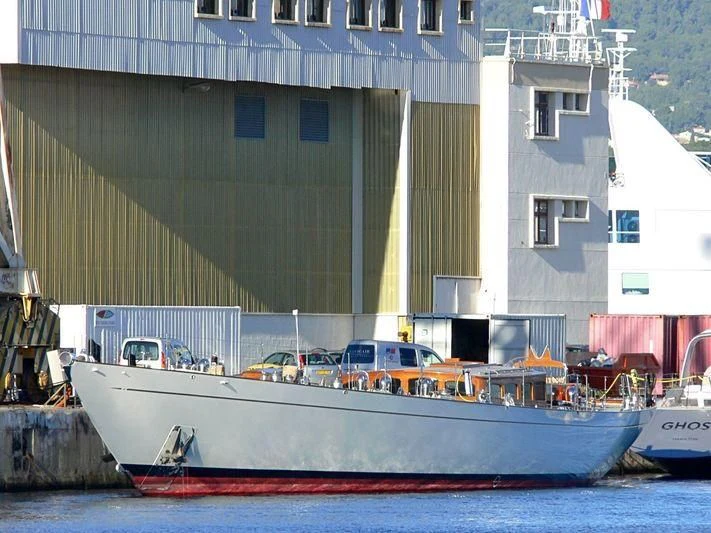 a boat is parked on the side of the water aboard WINDROSE OF AMSTERDAM Yacht for Sale