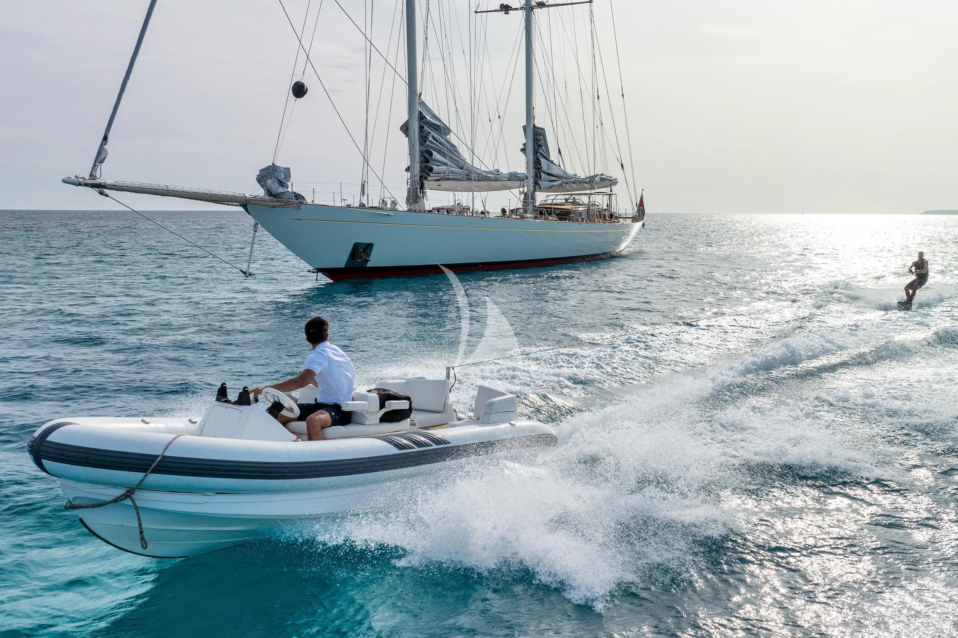 a person on a boat aboard WINDROSE OF AMSTERDAM Yacht for Sale