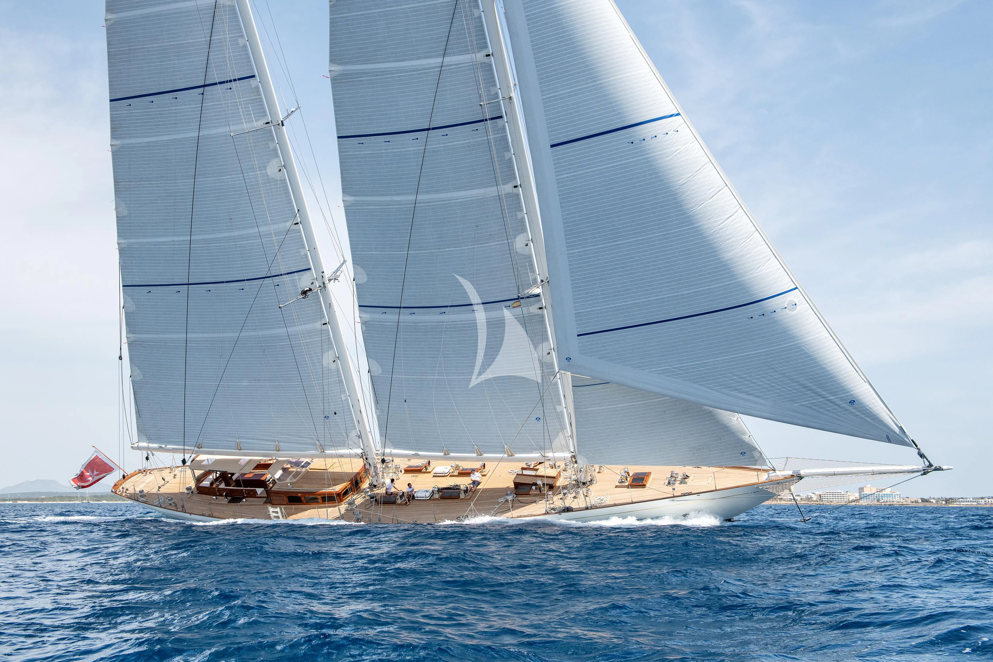 a sailboat on the water aboard WINDROSE OF AMSTERDAM Yacht for Sale