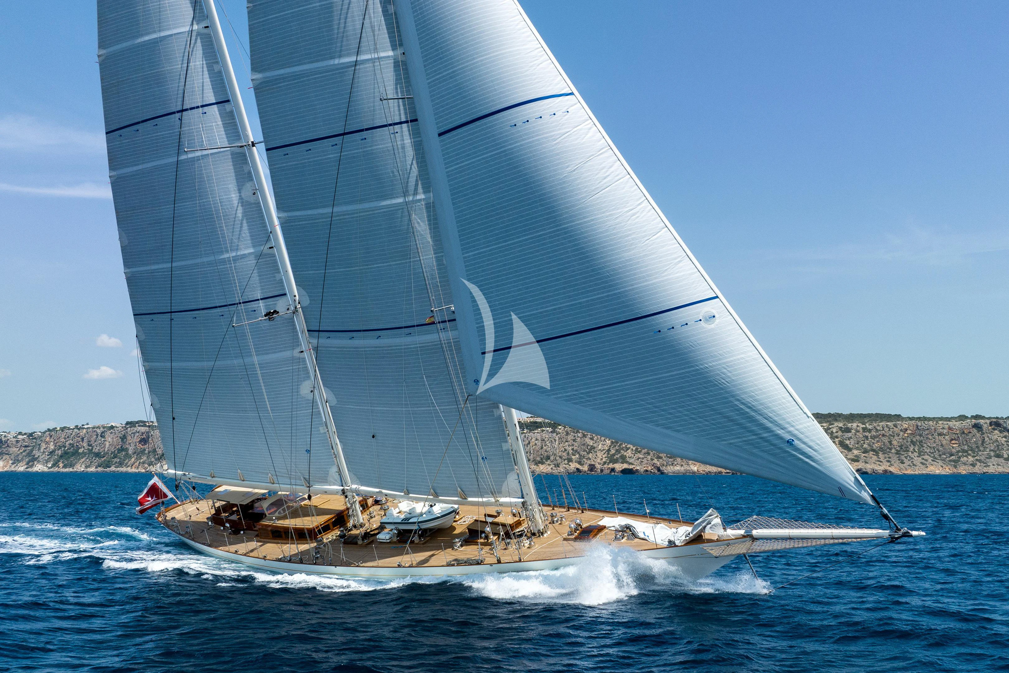 a sailboat on the water aboard WINDROSE OF AMSTERDAM Yacht for Sale