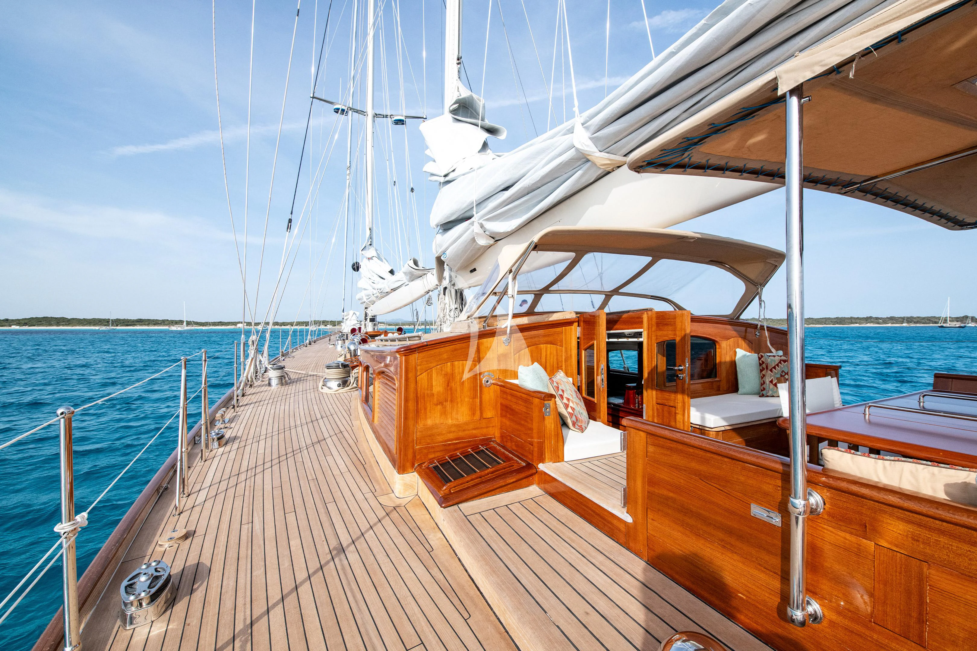 a boat on the water aboard WINDROSE OF AMSTERDAM Yacht for Sale