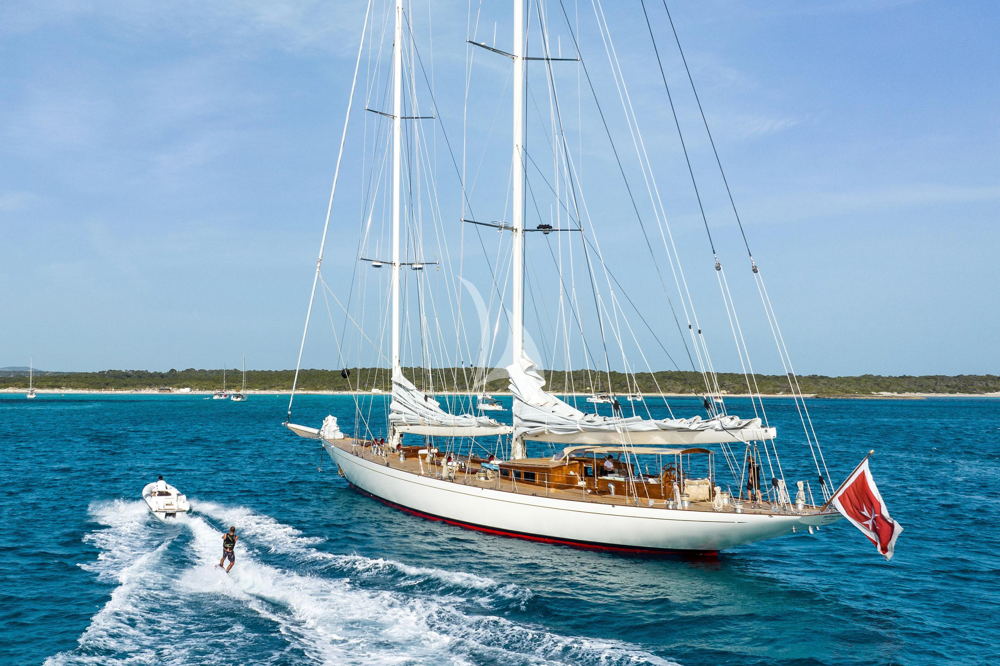 a sailboat on the water aboard WINDROSE OF AMSTERDAM Yacht for Sale