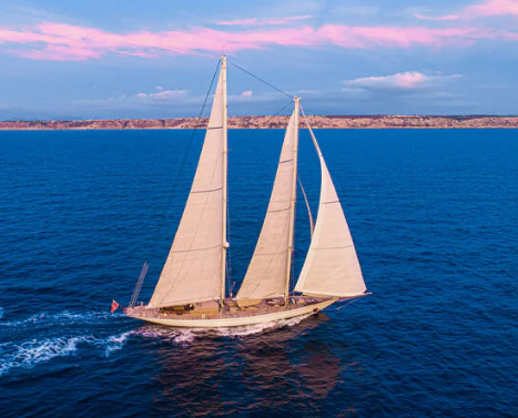 a sailboat on the water aboard WINDROSE OF AMSTERDAM Yacht for Sale