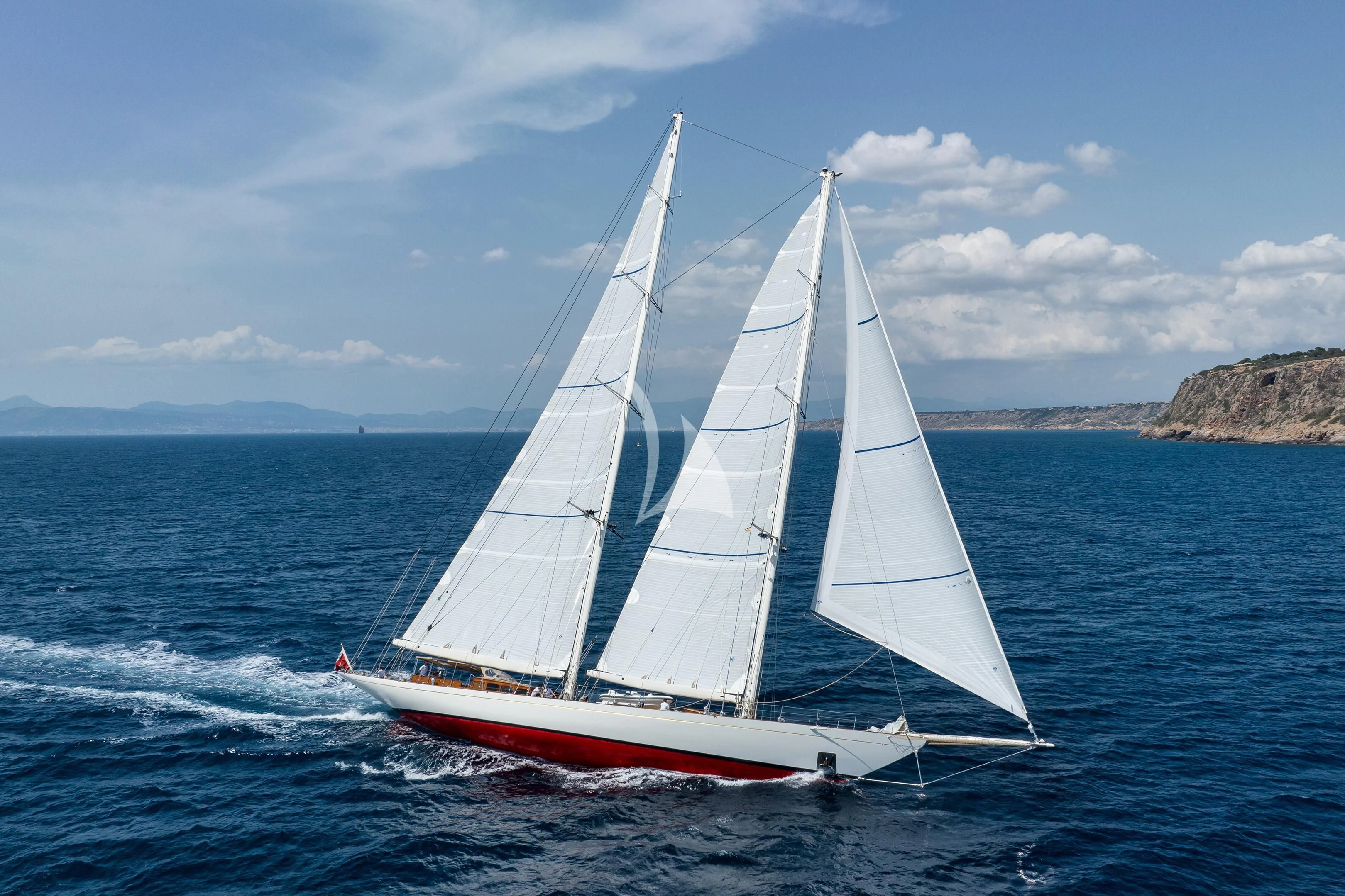 a sailboat on the water aboard WINDROSE OF AMSTERDAM Yacht for Sale