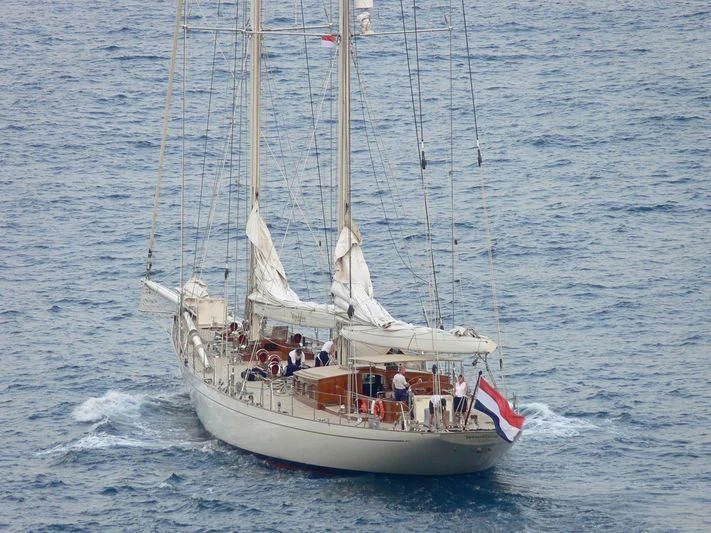 a boat with people on it aboard WINDROSE OF AMSTERDAM Yacht for Sale