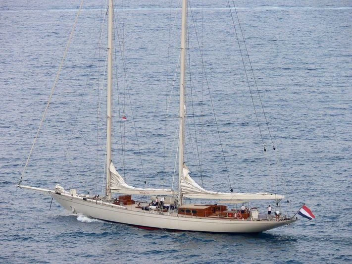 a boat sailing on the water aboard WINDROSE OF AMSTERDAM Yacht for Sale