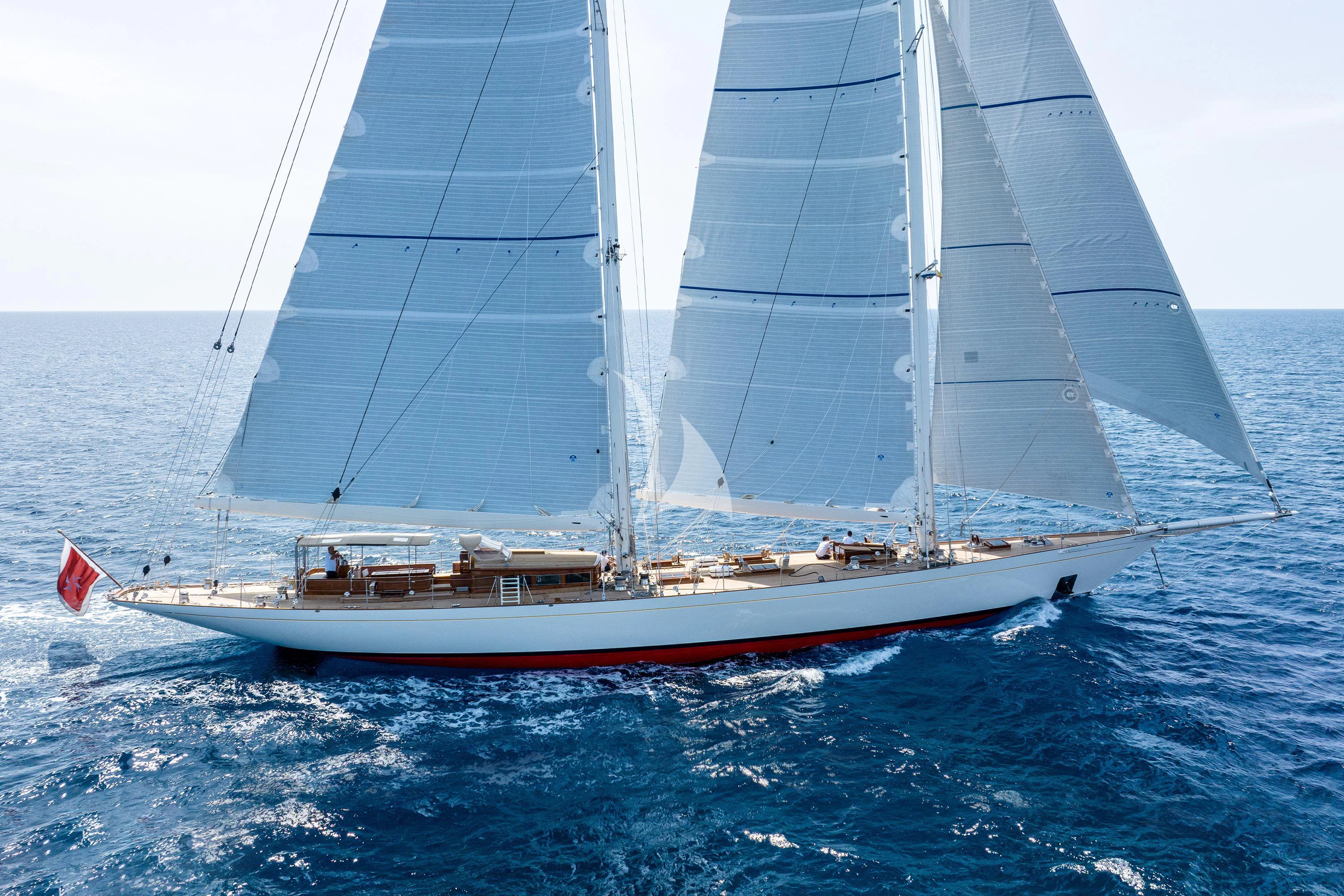 a boat sailing on the sea aboard WINDROSE OF AMSTERDAM Yacht for Sale