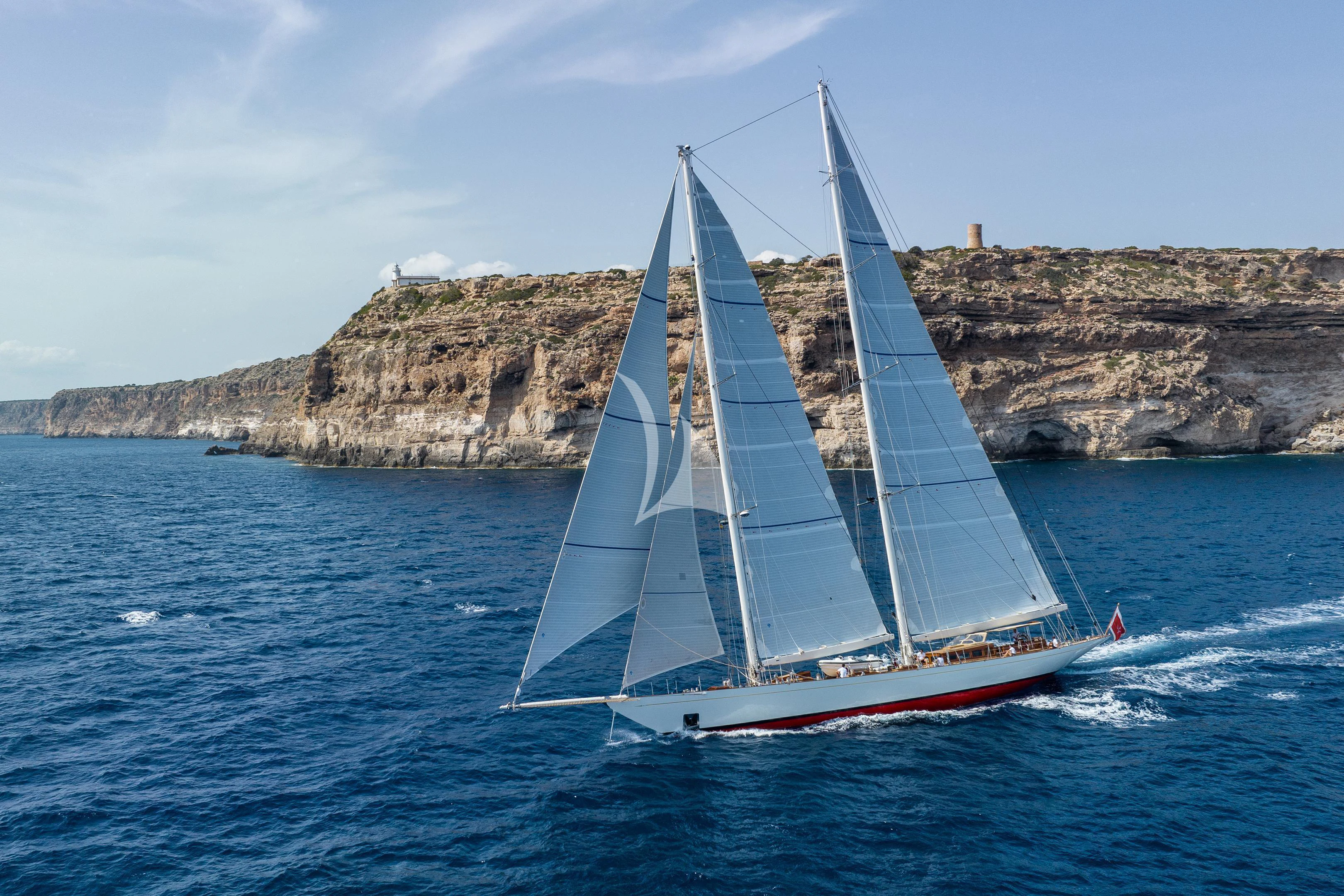 a sailboat on the water aboard WINDROSE OF AMSTERDAM Yacht for Sale