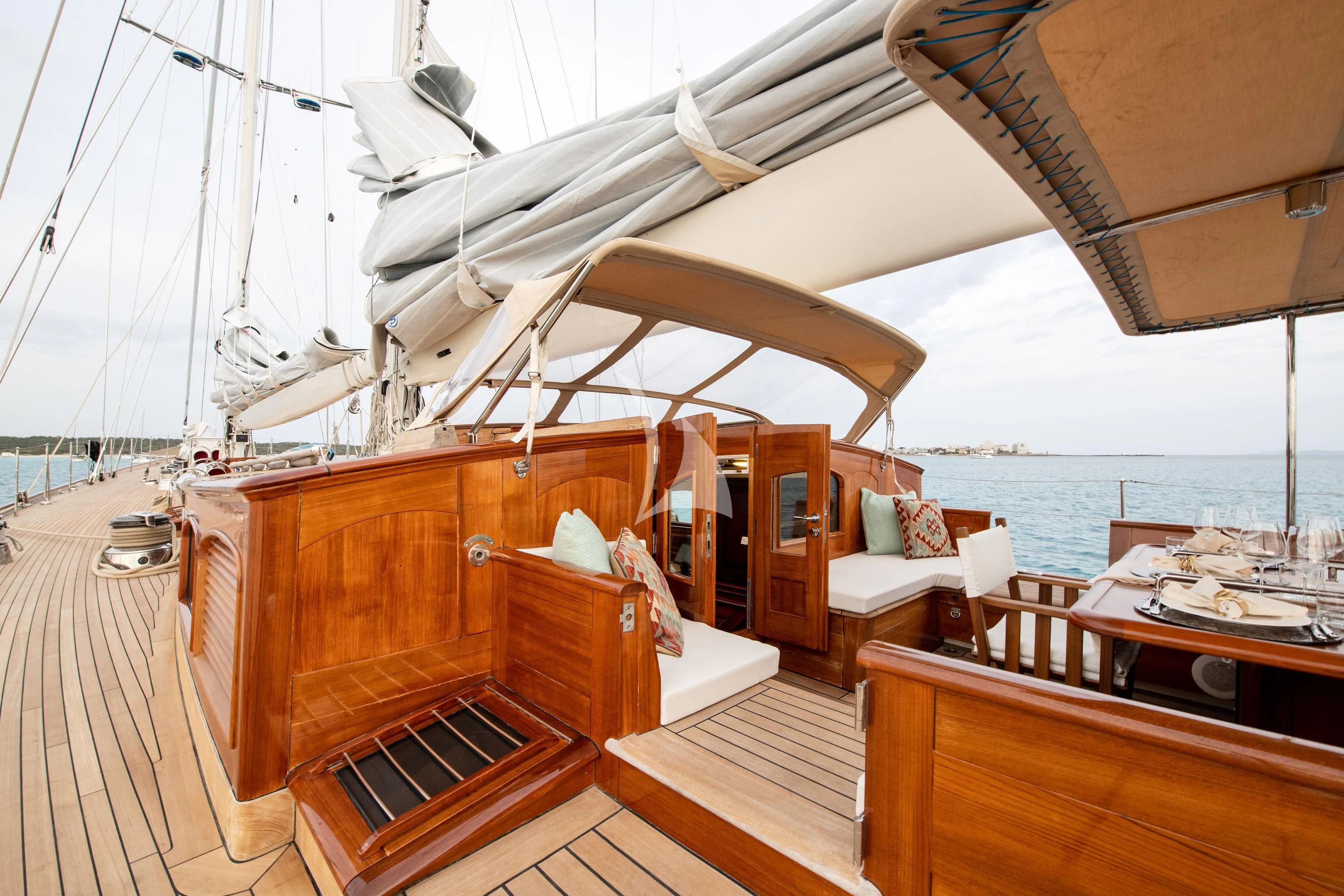 a boat on the water aboard WINDROSE OF AMSTERDAM Yacht for Sale