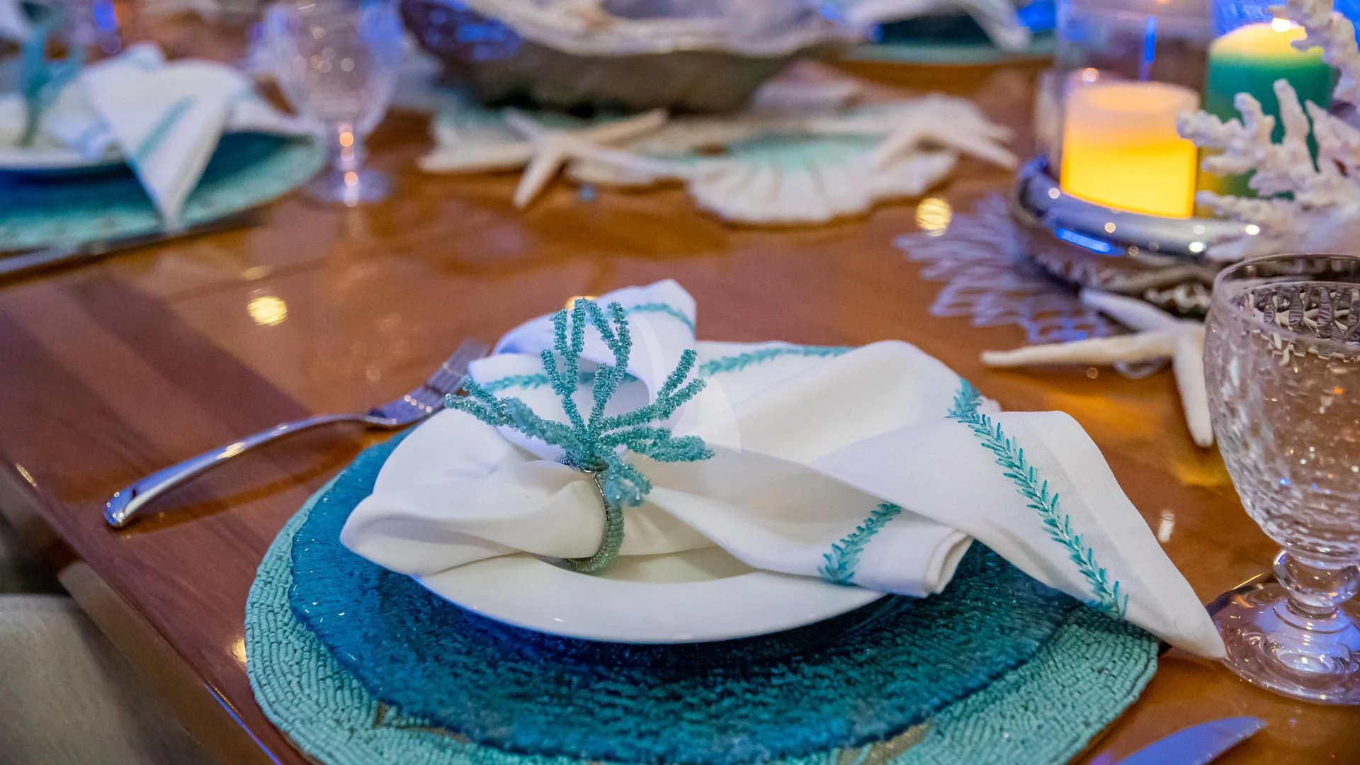 a plate with a cake on it aboard STARSHIP Yacht for Charter